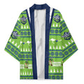 Raiders Rugby Christmas Kimono Merry Xmas Canberra Cardigan Style - Aussie Hoodie