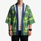 Raiders Rugby Christmas Kimono Merry Xmas Canberra Cardigan Style - Aussie Hoodie