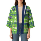 Raiders Rugby Christmas Kimono Merry Xmas Canberra Cardigan Style - Aussie Hoodie