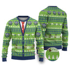 Raiders Rugby Christmas Ugly Christmas Sweater Merry Xmas Canberra Cardigan Style - Aussie Hoodie