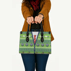 Raiders Rugby Christmas Leather Bag Merry Xmas Canberra Cardigan Style - Aussie Hoodie