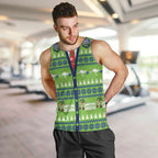 Raiders Rugby Christmas Men Tank Top Merry Xmas Canberra Cardigan Style - Aussie Hoodie