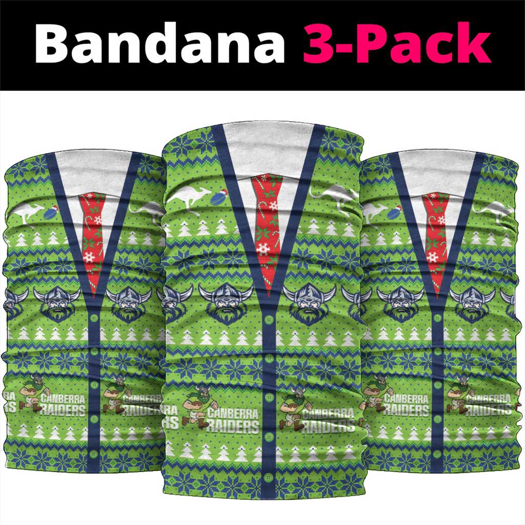 Raiders Rugby Christmas Neck Gaiter Merry Xmas Canberra Cardigan Style - Aussie Hoodie