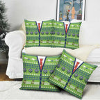 Raiders Rugby Christmas Pillow Cover Merry Xmas Canberra Cardigan Style - Aussie Hoodie
