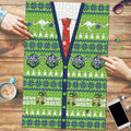 Raiders Rugby Christmas Puzzle Merry Xmas Canberra Cardigan Style - Aussie Hoodie