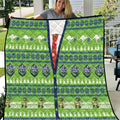 Raiders Rugby Christmas Quilt Merry Xmas Canberra Cardigan Style - Aussie Hoodie