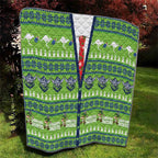 Raiders Rugby Christmas Quilt Merry Xmas Canberra Cardigan Style - Aussie Hoodie