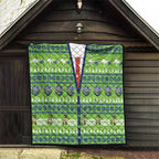 Raiders Rugby Christmas Quilt Merry Xmas Canberra Cardigan Style - Aussie Hoodie