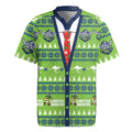 Raiders Rugby Christmas Rugby Jersey Merry Xmas Canberra Cardigan Style - Aussie Hoodie