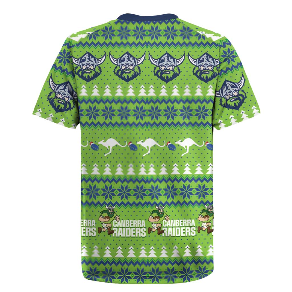 Raiders Rugby Christmas Rugby Jersey Merry Xmas Canberra Cardigan Style - Aussie Hoodie