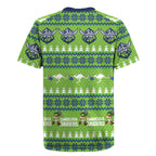 Raiders Rugby Christmas Rugby Jersey Merry Xmas Canberra Cardigan Style - Aussie Hoodie