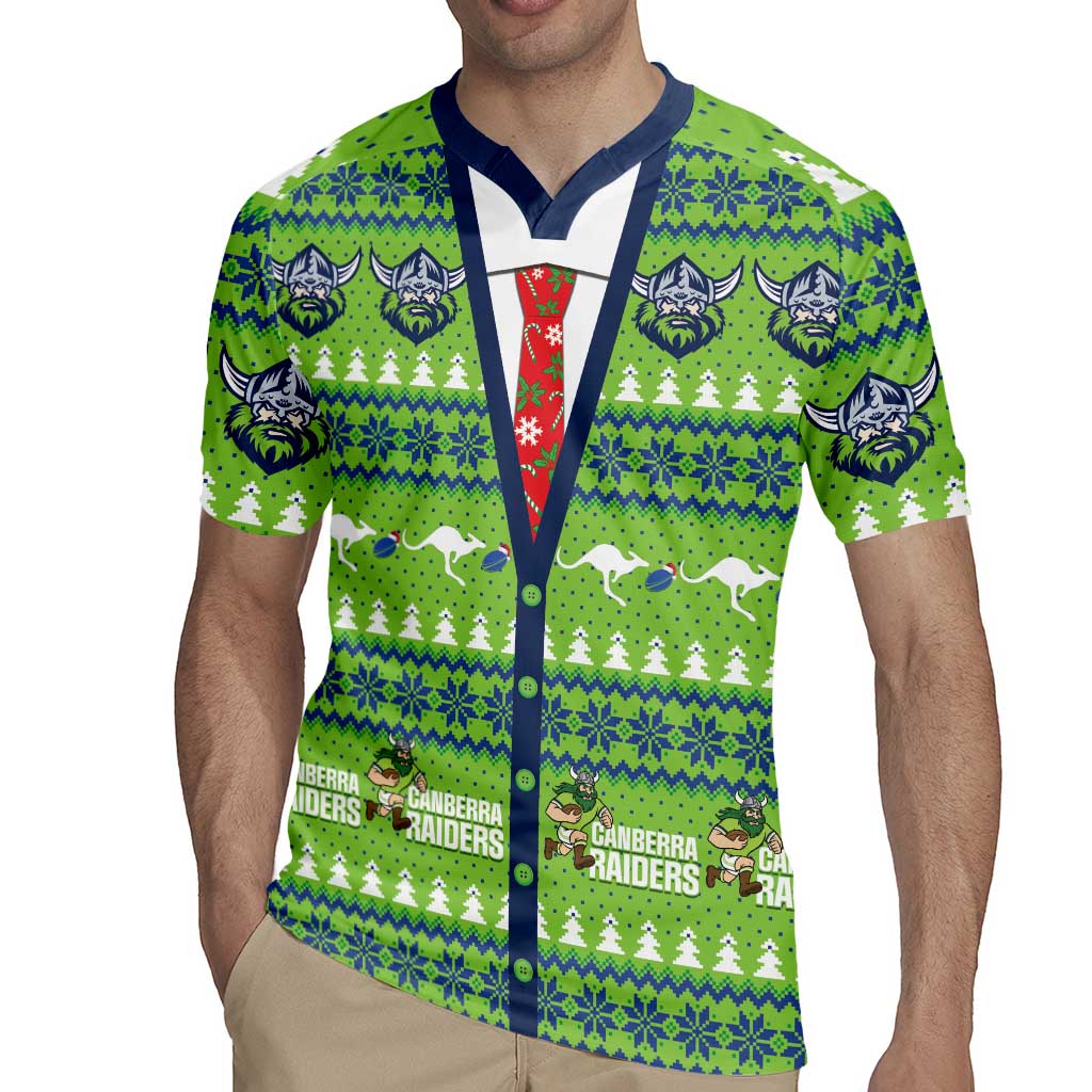 Raiders Rugby Christmas Rugby Jersey Merry Xmas Canberra Cardigan Style - Aussie Hoodie