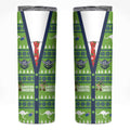 Raiders Rugby Christmas Skinny Tumbler Merry Xmas Canberra Cardigan Style - Aussie Hoodie