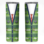 Raiders Rugby Christmas Skinny Tumbler Merry Xmas Canberra Cardigan Style - Aussie Hoodie
