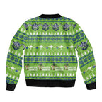 Raiders Rugby Christmas Sleeve Zip Bomber Jacket Merry Xmas Canberra Cardigan Style - Aussie Hoodie