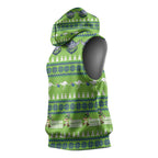 Raiders Rugby Christmas Sleeveless Hoodie Merry Xmas Canberra Cardigan Style - Aussie Hoodie