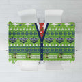 Raiders Rugby Christmas Tablecloth Merry Xmas Canberra Cardigan Style - Aussie Hoodie