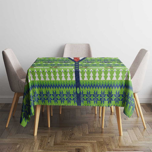 Raiders Rugby Christmas Tablecloth Merry Xmas Canberra Cardigan Style - Aussie Hoodie