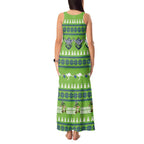 Raiders Rugby Christmas Tank Maxi Dress Merry Xmas Canberra Cardigan Style - Aussie Hoodie