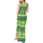 Raiders Rugby Christmas Tank Maxi Dress Merry Xmas Canberra Cardigan Style - Aussie Hoodie