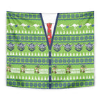 Raiders Rugby Christmas Tapestry Merry Xmas Canberra Cardigan Style - Aussie Hoodie