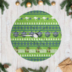 Raiders Rugby Christmas Tree Skirt Merry Xmas Canberra Cardigan Style - Aussie Hoodie