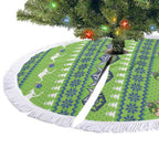 Raiders Rugby Christmas Tree Skirt Merry Xmas Canberra Cardigan Style - Aussie Hoodie