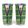 Raiders Rugby Christmas Tumbler Cup Merry Xmas Canberra Cardigan Style - Aussie Hoodie