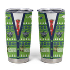 Raiders Rugby Christmas Tumbler Cup Merry Xmas Canberra Cardigan Style - Aussie Hoodie