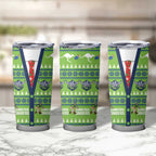 Raiders Rugby Christmas Tumbler Cup Merry Xmas Canberra Cardigan Style - Aussie Hoodie