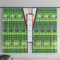 Raiders Rugby Christmas Window Curtain Merry Xmas Canberra Cardigan Style - undefined