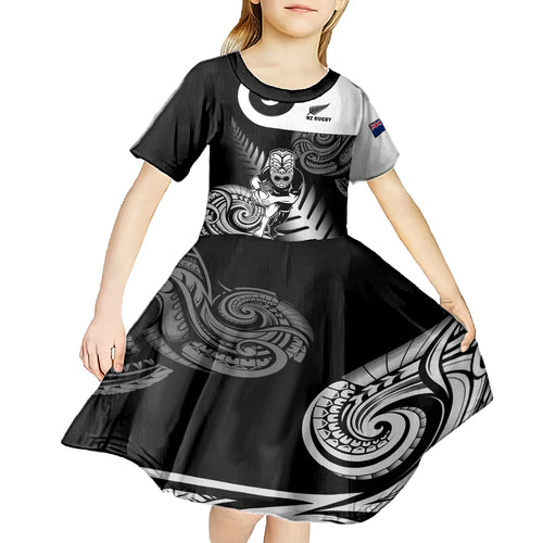 new-zealand-silver-fern-rugby-kid-short-sleeve-dress-go-champions-nz-all-black-maori-koru