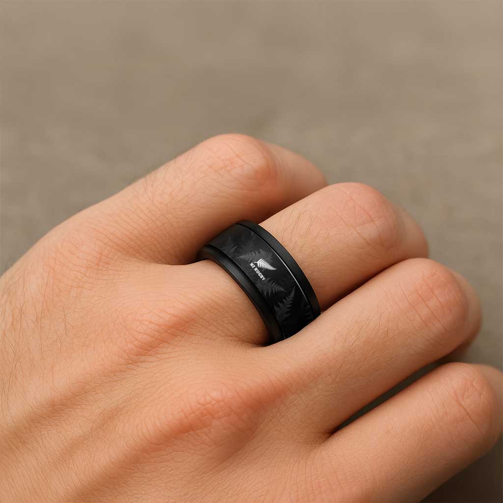 New Zealand Silver Fern Rugby Spinner Ring Go Aotearoa Champions - Aussie Hoodie
