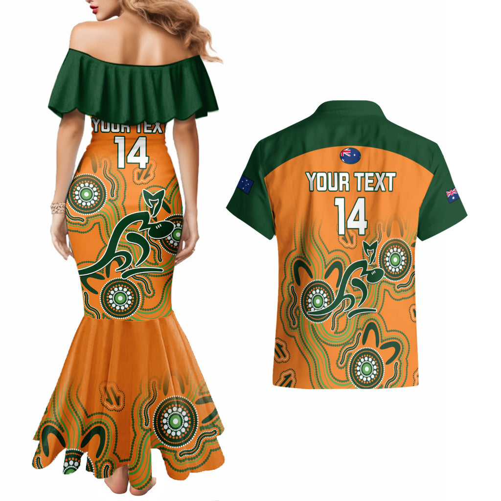 custom-australia-rugby-couples-matching-mermaid-dress-and-hawaiian-shirt-wallabies-2023-indigenous-art