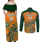 custom-australia-rugby-couples-matching-off-shoulder-maxi-dress-and-long-sleeve-button-shirts-wallabies-2023-indigenous-art