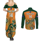 custom-australia-rugby-couples-matching-summer-maxi-dress-and-long-sleeve-button-shirts-wallabies-2023-indigenous-art