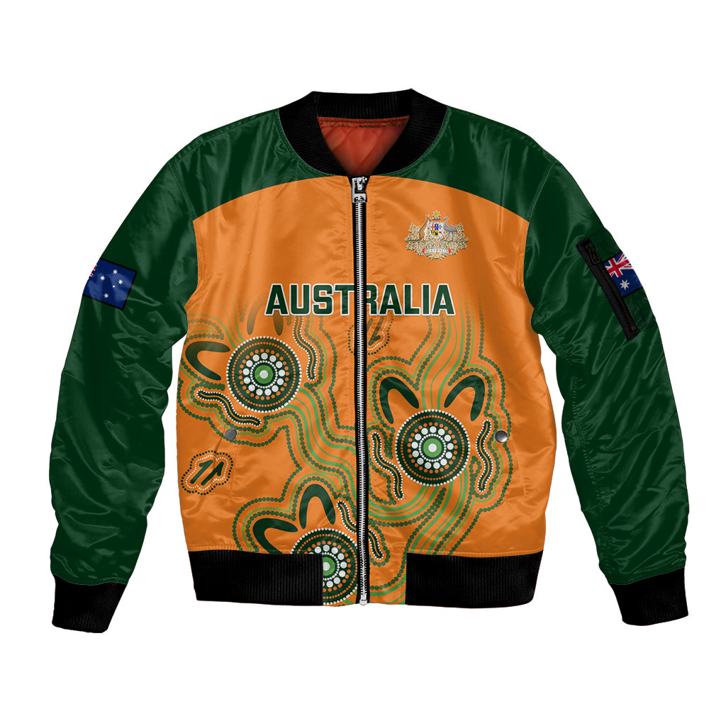 custom-australia-rugby-sleeve-zip-bomber-jacket-wallabies-2023-indigenous-art