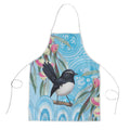 Willie wagtail Australia Apron Eucalyptus Blossoms Aboriginal Art - Aussie Hoodie