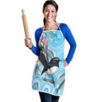 Willie wagtail Australia Apron Eucalyptus Blossoms Aboriginal Art - Aussie Hoodie