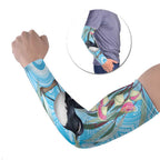 Willie wagtail Australia Arm Sleeves Eucalyptus Blossoms Aboriginal Art - Aussie Hoodie