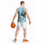 Willie wagtail Australia Basketball Jersey Eucalyptus Blossoms Aboriginal Art - Aussie Hoodie