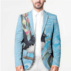 Willie wagtail Australia Blazer Eucalyptus Blossoms Aboriginal Art - Aussie Hoodie