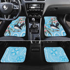 Willie wagtail Australia Car Mats Eucalyptus Blossoms Aboriginal Art - Aussie Hoodie