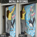 Willie wagtail Australia Door Cover Eucalyptus Blossoms Aboriginal Art - Aussie Hoodie