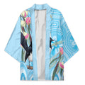 Willie wagtail Australia Kimono Eucalyptus Blossoms Aboriginal Art - Aussie Hoodie