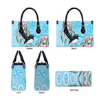 Willie wagtail Australia Leather Bag Eucalyptus Blossoms Aboriginal Art - Aussie Hoodie