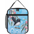 Willie wagtail Australia Lunch Bag Eucalyptus Blossoms Aboriginal Art