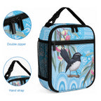 Willie wagtail Australia Lunch Bag Eucalyptus Blossoms Aboriginal Art