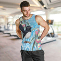 Willie wagtail Australia Men Tank Top Eucalyptus Blossoms Aboriginal Art - Aussie Hoodie
