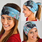 Willie wagtail Australia Neck Gaiter Eucalyptus Blossoms Aboriginal Art - Aussie Hoodie